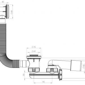 Basmalı Küvet Sifonu – BKS-01